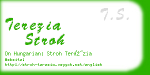 terezia stroh business card